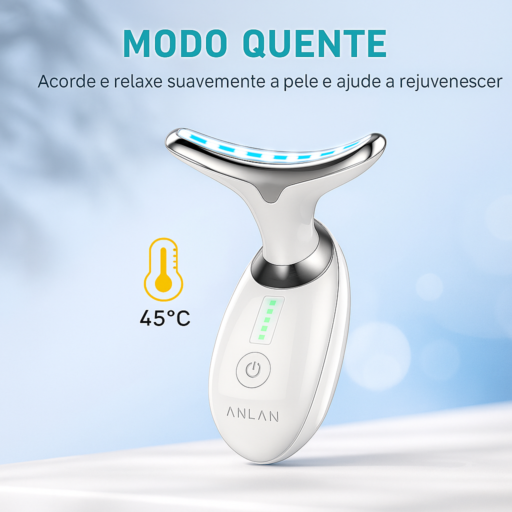 Dispositivo de beleza para pescoço e rosto